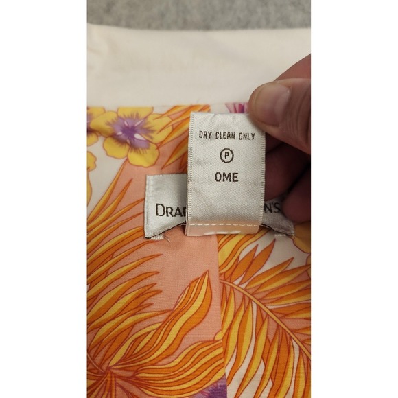 Draper's & Damon's Jacket Womens 12P Cream Floral Beaded Embroidered Lined Boho - Picture 8 of 16